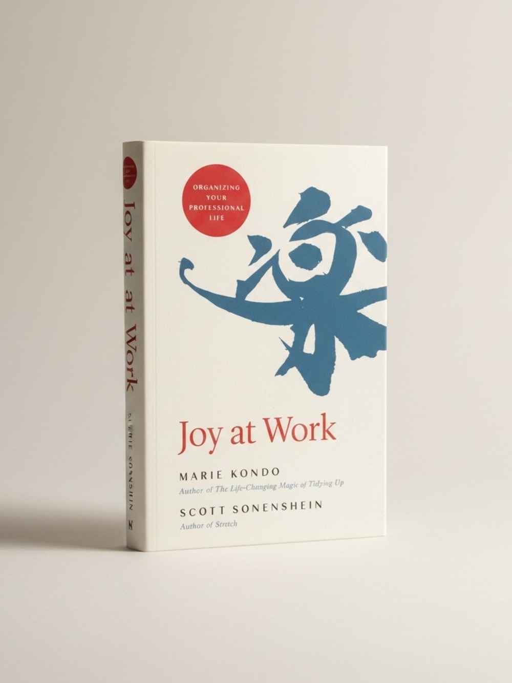 MARIE KONDO Joy at Work by Marie Kondo White Cover with Blue Accent design book